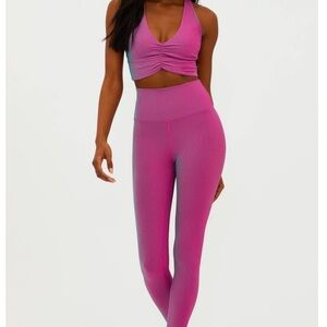 Beach Riot Tayler Two-Toned Ribbed Leggings